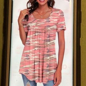 Top Summer Tunic, Sz Large. New!Never Worn! Cute!